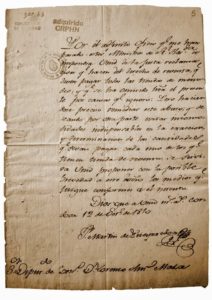Nota de Juan Martín de Pueyrredon