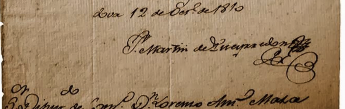Firma de Juan Martín de Pueyrredon