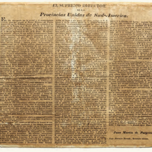 Conducta asumida en relación a la corte de brasil y a la banda meridional, marzo 1817