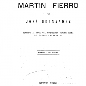 El Gaucho Martin Fierro - José Hernández